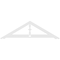 Ekena Millwork Pitch Artisan Architectural Grade PVC Gable Pediment, 60"W x 17 1/2"H x 1"P (7/12) GPP060X018X100ART - alternate 5